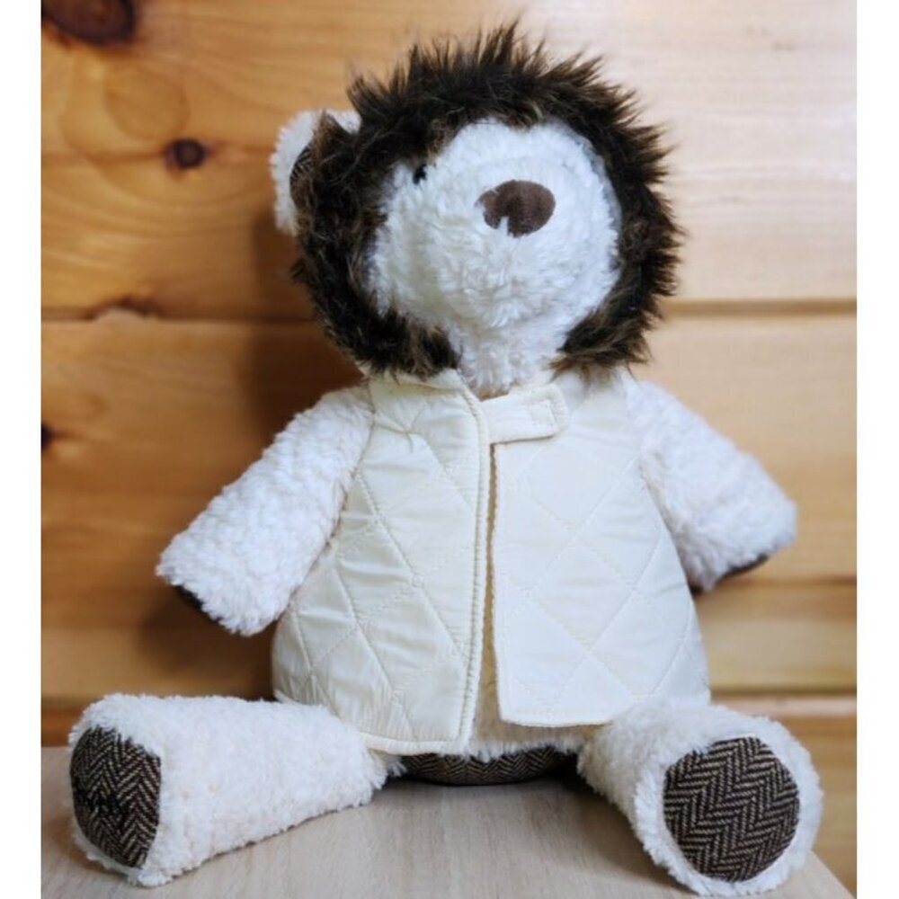 Scentsy Buddy Plush Stuffed Animal Frost the Polar Bear Fur Collar Hooded Vest